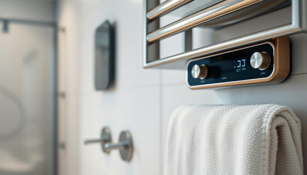 adjustable towel warmer heat controls